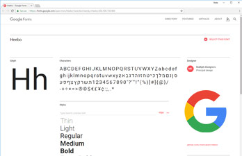 Font - Heebo